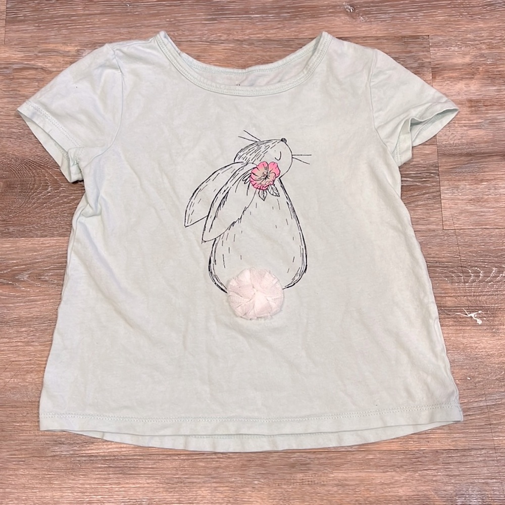 Gap Girls embellished bunny tee- Size 5